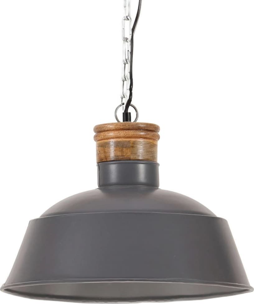 Lampa wisząca vidaXL Industrialna lampa wisząca, 42 cm, szara, E27