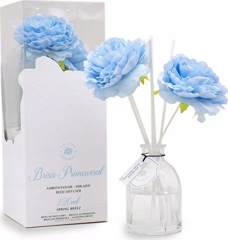 Dyfuzor zapachowy LA CASA DE LOS AROMAS_Flower patyczki zapachowe w formie kwiatu Wiosenna Bryza 120ml