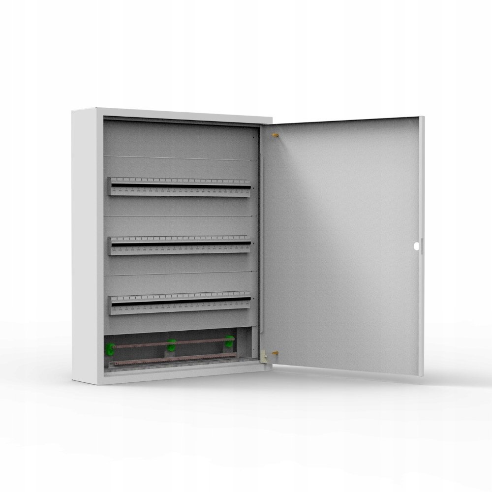 Rozdzielnica natynkowa metalowa 72 modułowa 3x24 544x686x130 RAL9003 IP30 MN72/3/24