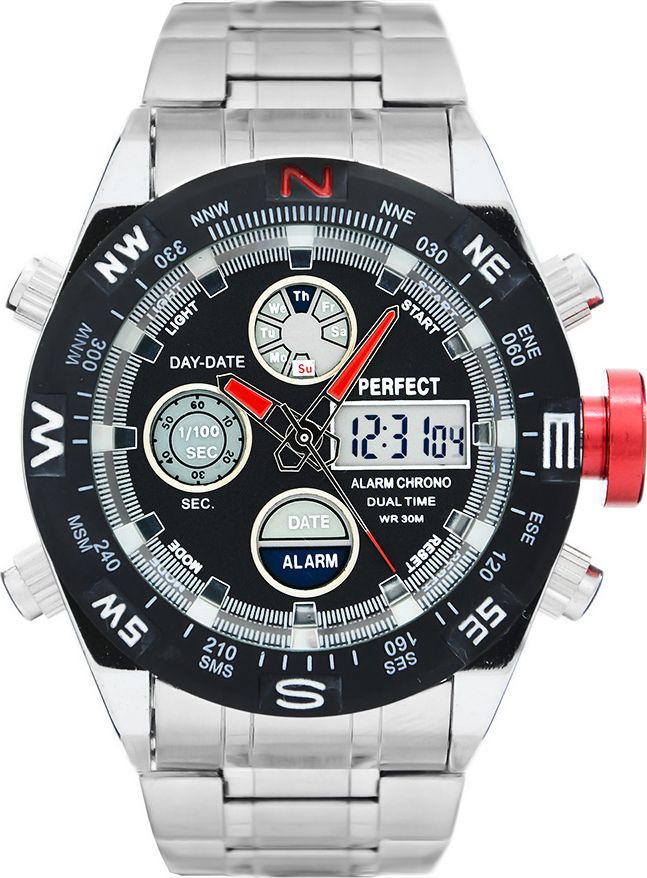 Zegarek Perfect Zegarek męski PERFECT- ORIS Dual time - A890-3A