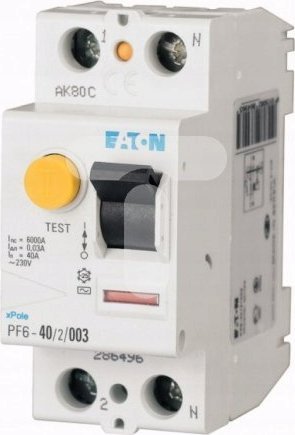 Eaton Wyłącznik różnicowoprądowy 2P 40A 0,3A typ A PF6-40/2/03-A 112926