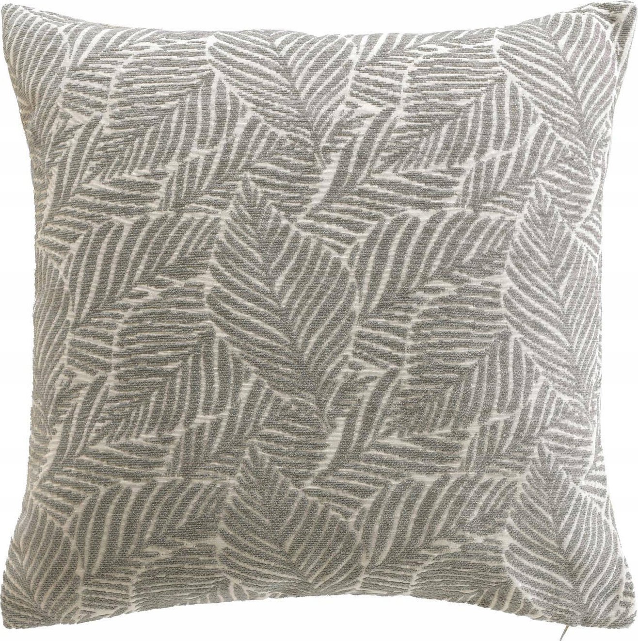 Douceur d`Interieur Ozdobna poduszka, żakardowy wzór liści,40 x 40 cm