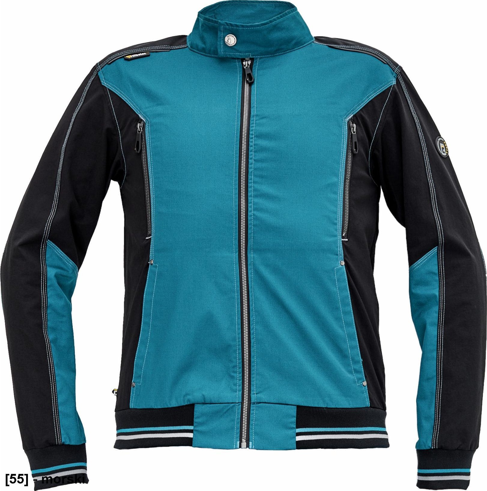 CERVA NEURUM CLASSIC kurtka - męskia kurtka robocza, 4 kieszenie, elastyczna tkanina Trifibetex połączona z TrifibetexPRO, odblaski - morski 50