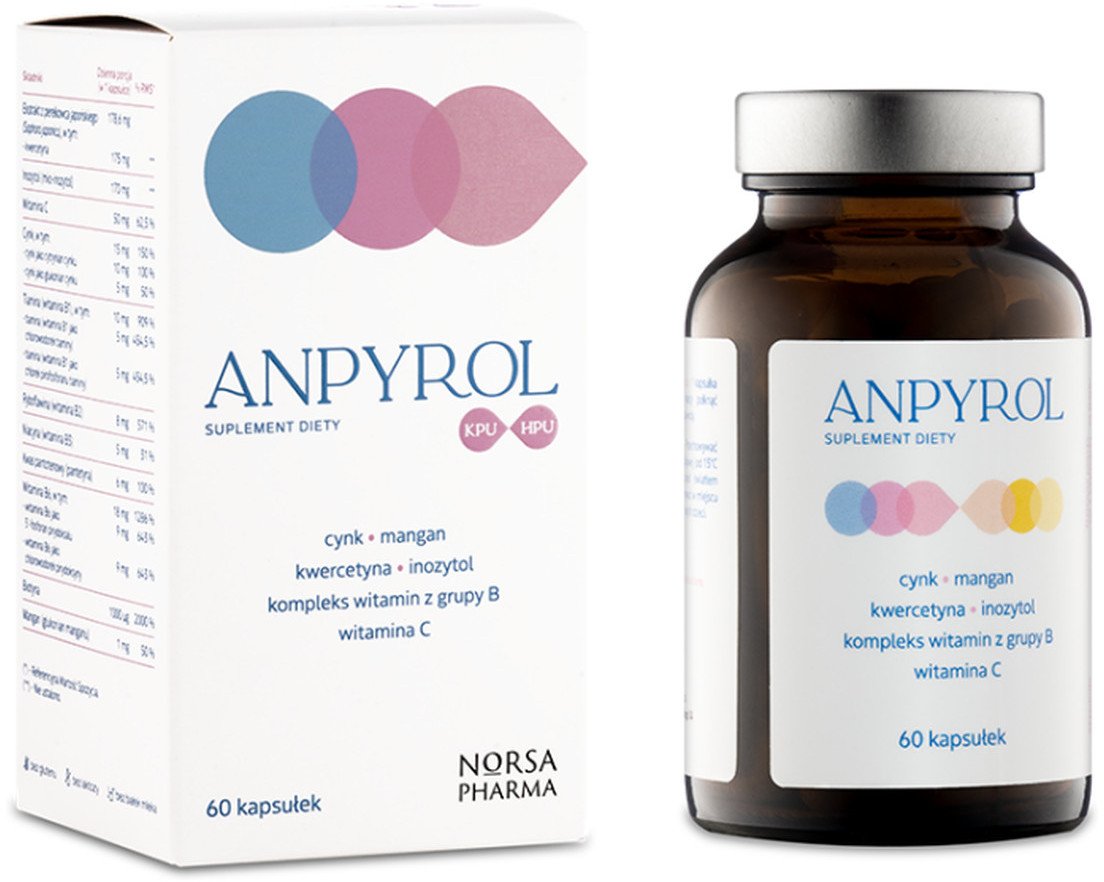 NORSA PHARMA_Anpyrol KPU/HPU suplement diety 60 kapsułek