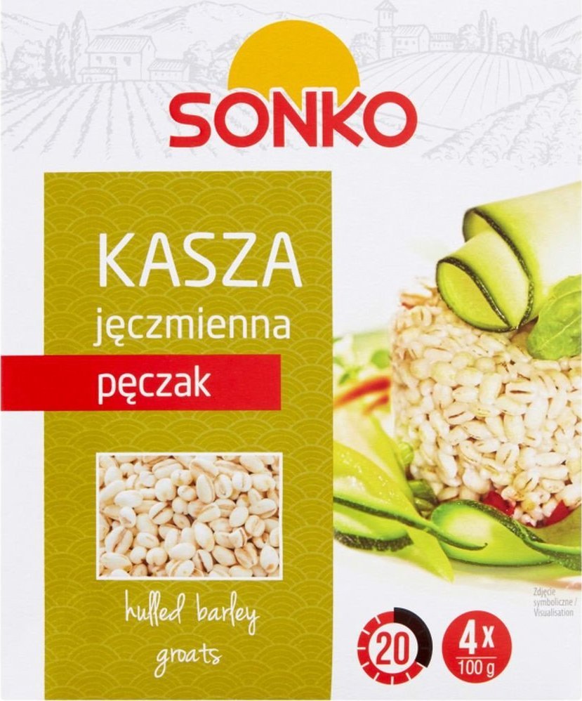 SONKO Sonko Kasza jęczmienna pęczak 400 g (4 x 100 g)
