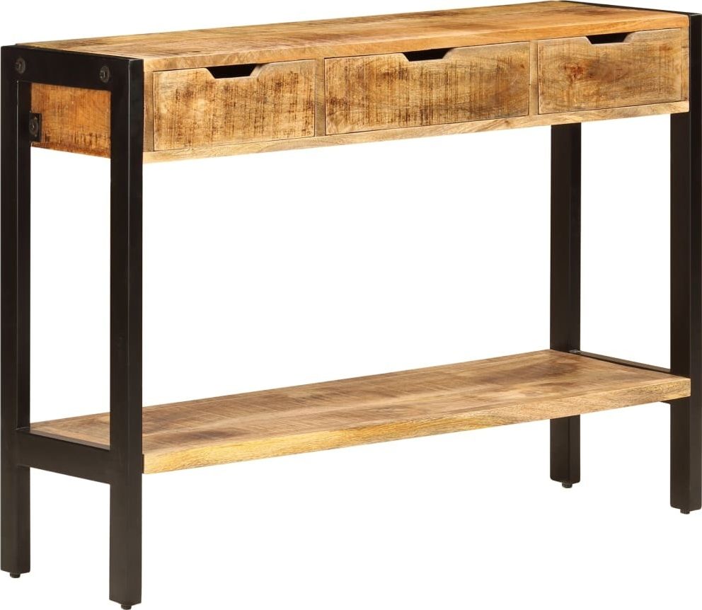 vidaXL Szafka z 3 szufladami, 110x35x75 cm, lite drewno mango