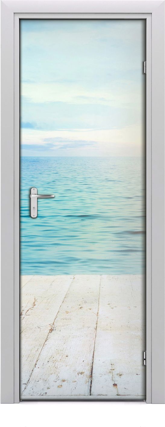 Tulup Fototapeta samoprzylepna na drzwi 75 x 205 cm tropikalna plaża