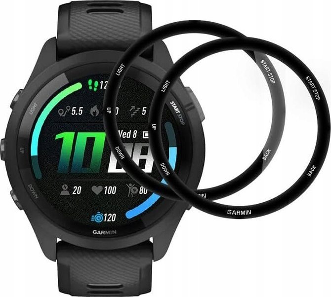 Wozinsky 2x Full Glue Garmin Forerunner 265S (42 mm)