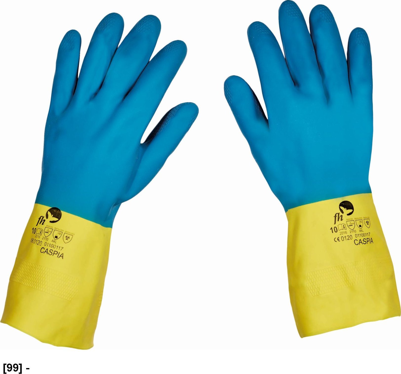 CERVA CASPIA - Rękawice lateksowe o grubości 0,7 mm z welurem wewnątrz 9