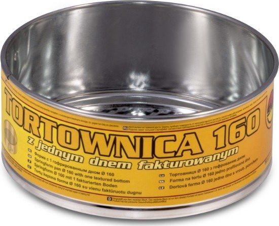 SNB Tortownica Okrągłym z Jednym Dnem Fakturowana 16cm uniwersalny