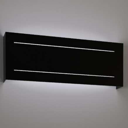 Kinkiet Shilo LAMPA ścienna KITAMI 4419 Shilo metalowa OPRAWA kinkiet do łazienki prostokątny czarny