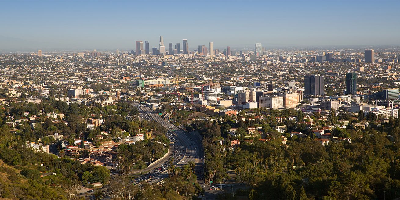 Tulup Tulup Obraz Na Szkle Hartowanym 100x50 Obraz Szklany Los Angeles