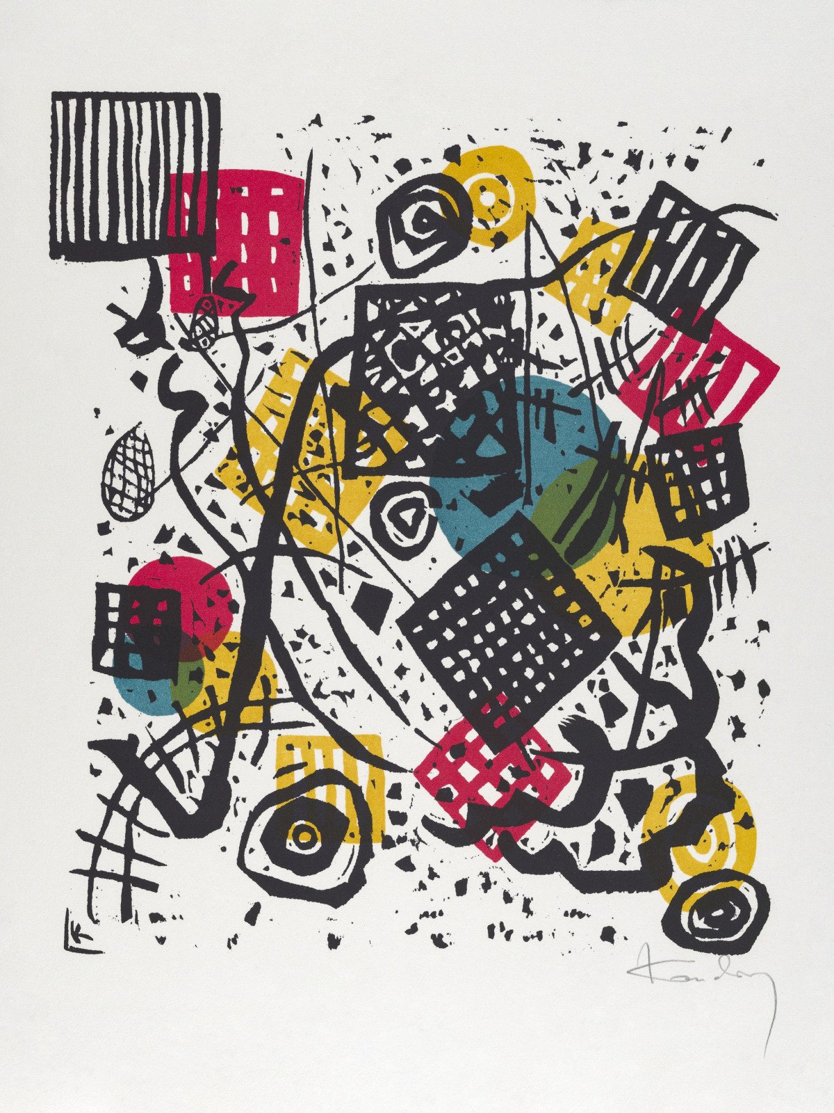 Plakat 60x80cm Kleine Welten V, Wassily Kandinsky Vintage Salon