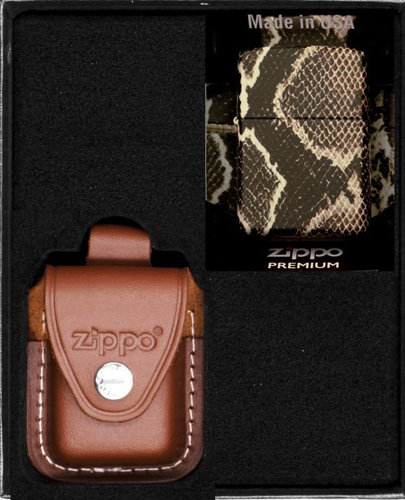 Zestaw ZIPPO Zapalniczka SNAKE SKIN Prezentowy No2
