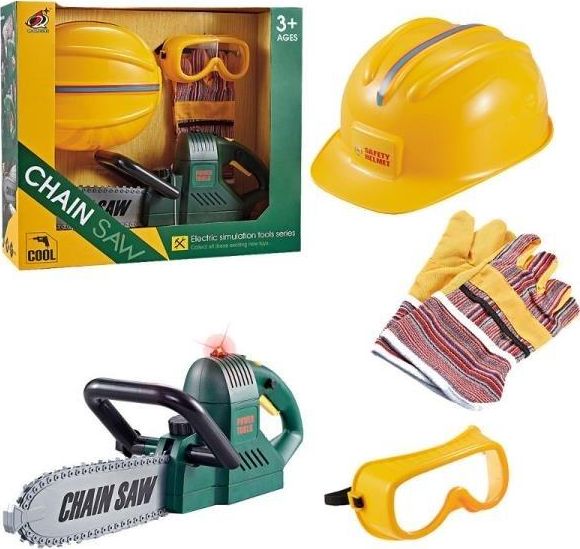 Askato Piła spalinowa z kaskiem, goglami i rękawicami ASKATO w pudełku