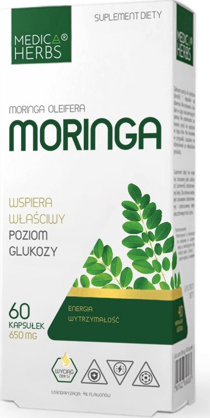 Medica Herbs Medica Herbs Moringa 1300 mg - 60 kapsułek