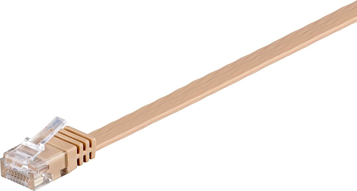 Goobay Patchcord Cat6 U/UTP, płaski, 1m (95880)