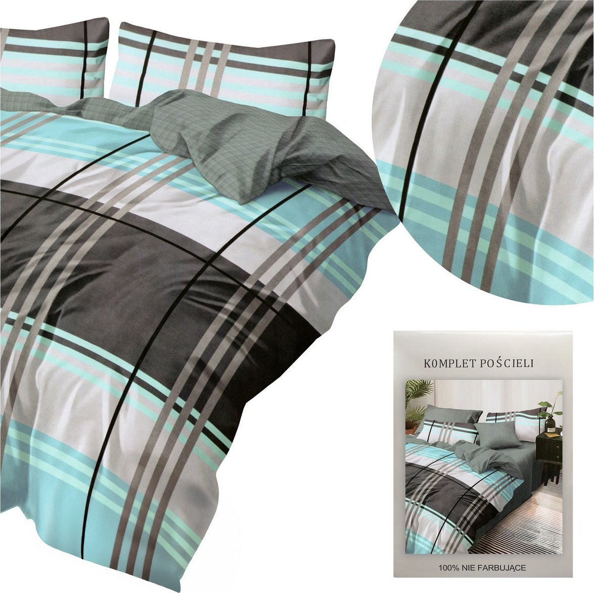 Pościel 200 x 220 3cz Mikrowłókno HXDD-1638