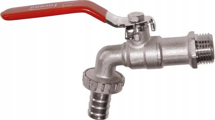 Invena Invena kran z końcówką na wąż DN 15 1/2'' ZW-64-W15