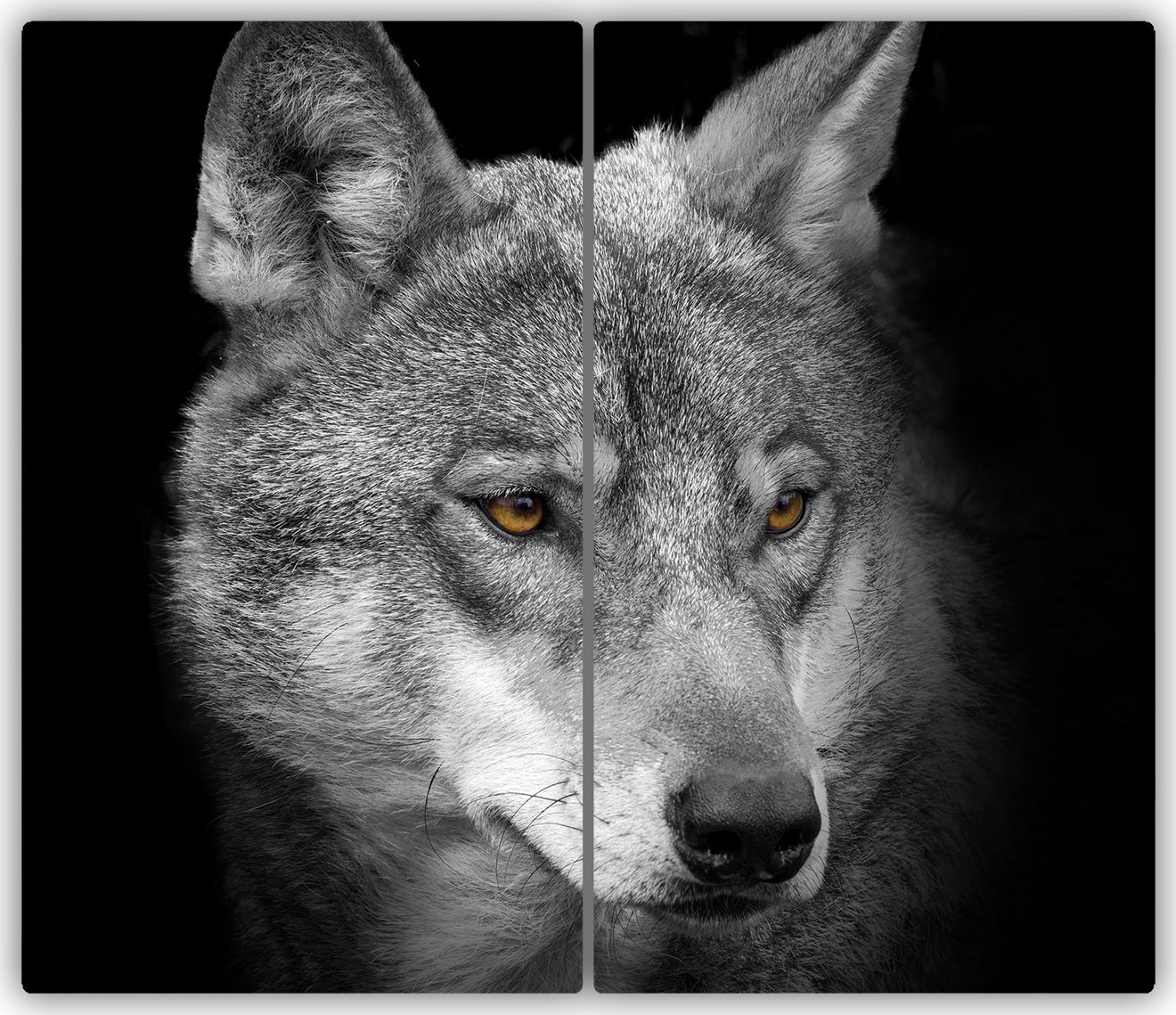 Deska do krojenia Tulup szklana Wilk 1 52x30cm 2szt.