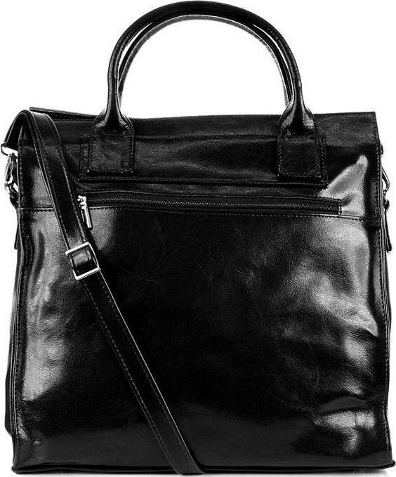 DAN-A Teczka skórzana damska DAN-A T233 czarna