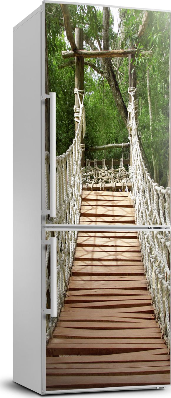 Tulup Naklejka samoprzylepna na lodówkę 60x180 cm Most linowy