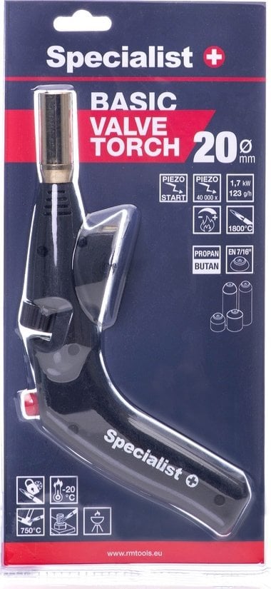 Pistolet do kleju Specialist+ BLOWTORCH WITH THREAD 7/16 AND PIEZO