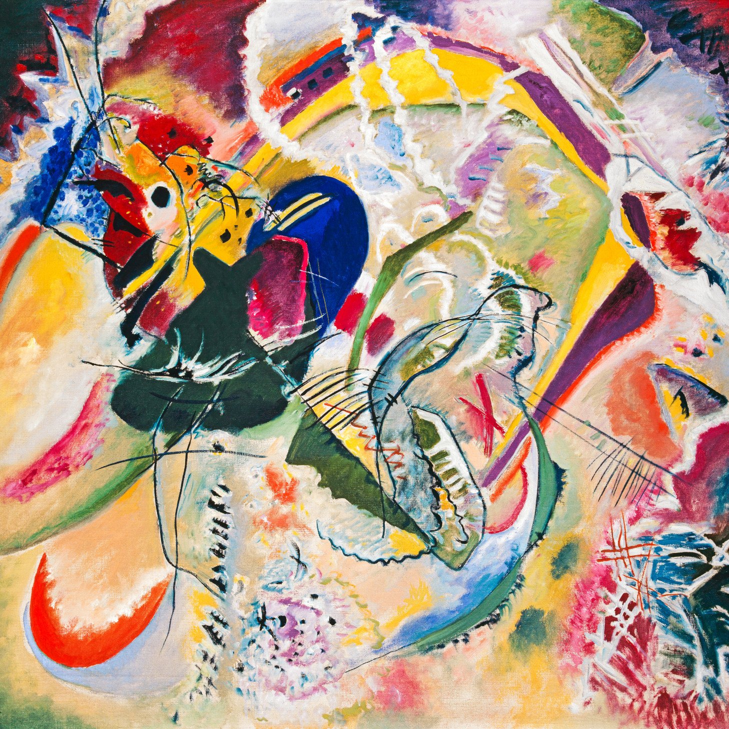 Plakat 100x100cm Improvisation 35, Wassily Kandinsky Vintage Salon