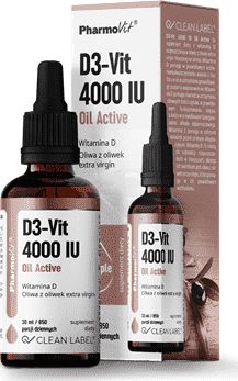 Pharmovit WITAMINA D3 W KROPLACH (100 mcg) BEZGLUTENOWA 30 ml - PHARMOVIT (CLEAN LABEL)