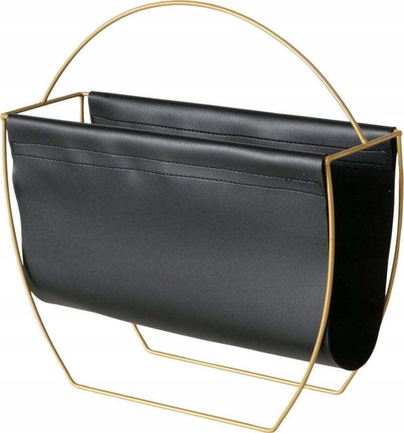 Boltze Gazetnik ze sztucznej skóry i metalu RULANA, wys. 40,5 cm