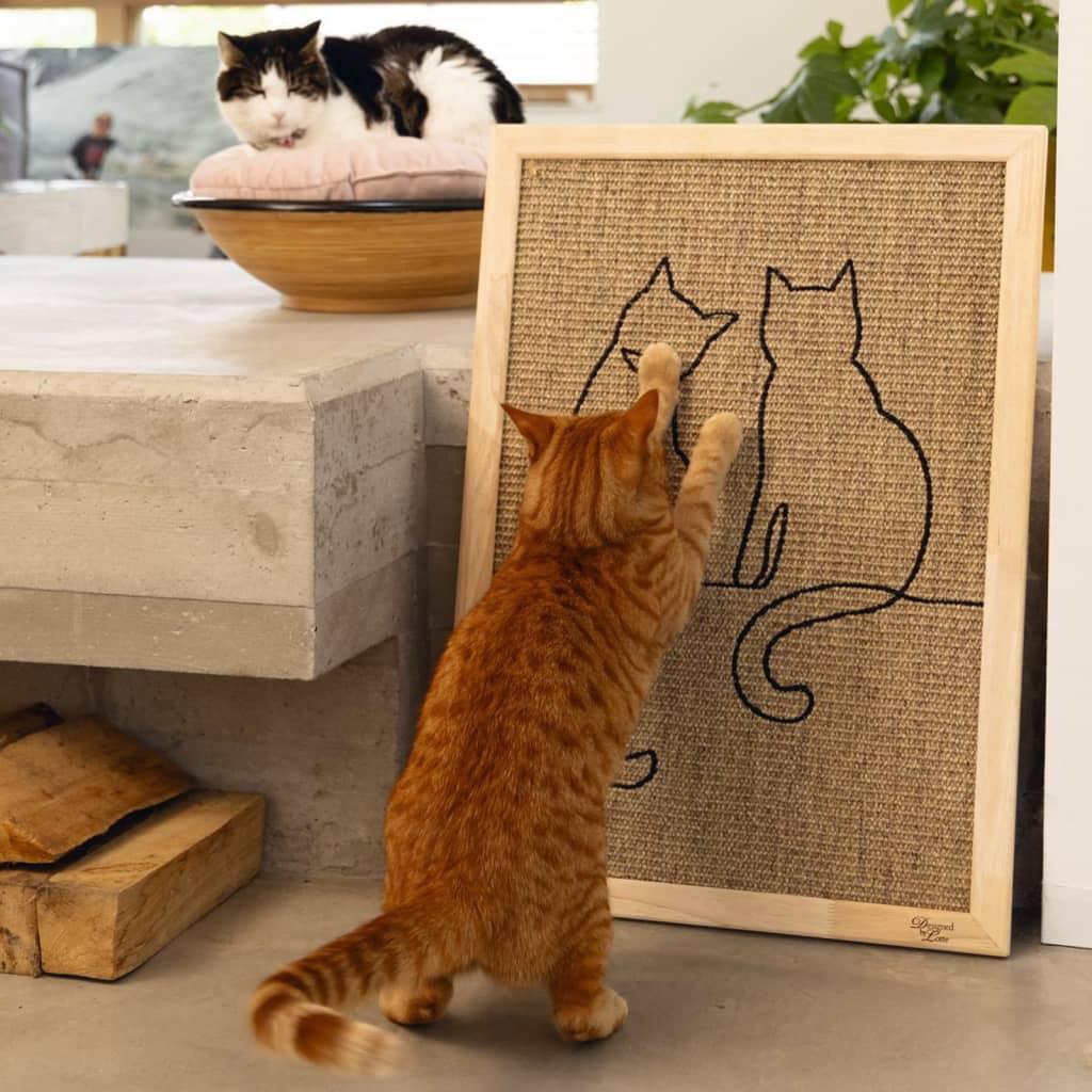 Designed by Lotte Tablica drapak dla kota Poezels, 70x50x2 cm, drewno