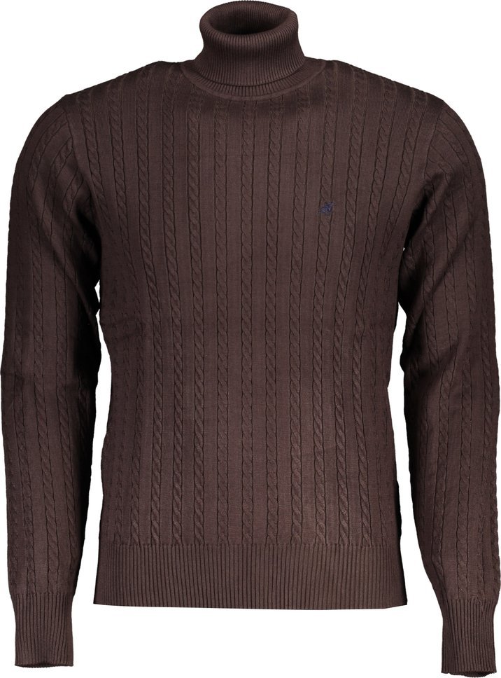 U.S. Grand Polo BRĄZOWY SWETER MĘSKI US GRAND POLO UNIW