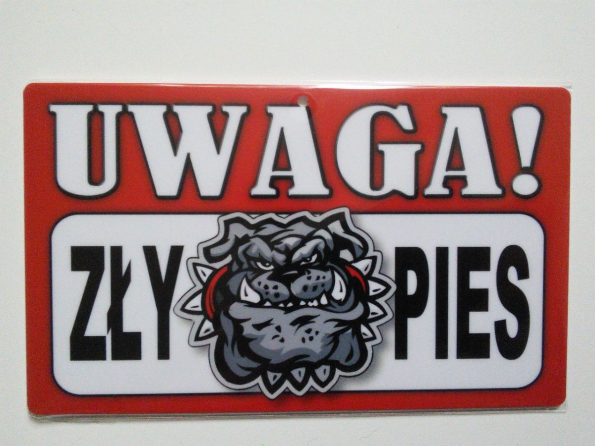 Power Gift Tabliczka ostrzegawcza PVC