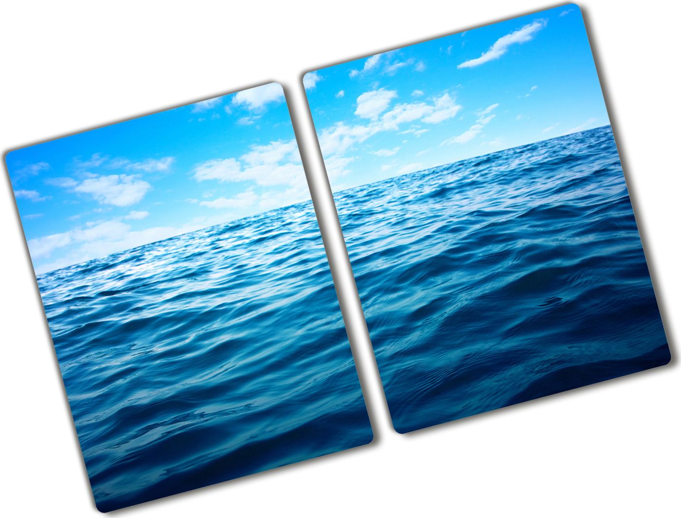 Deska do krojenia Tulup szklana Morska woda 2 52x2szt.