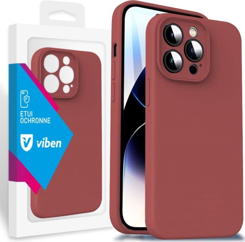 Viben VIBEN Etui Obudowa Liquid iPhone 14 Pro - 6,1" : Kolor - czerwony