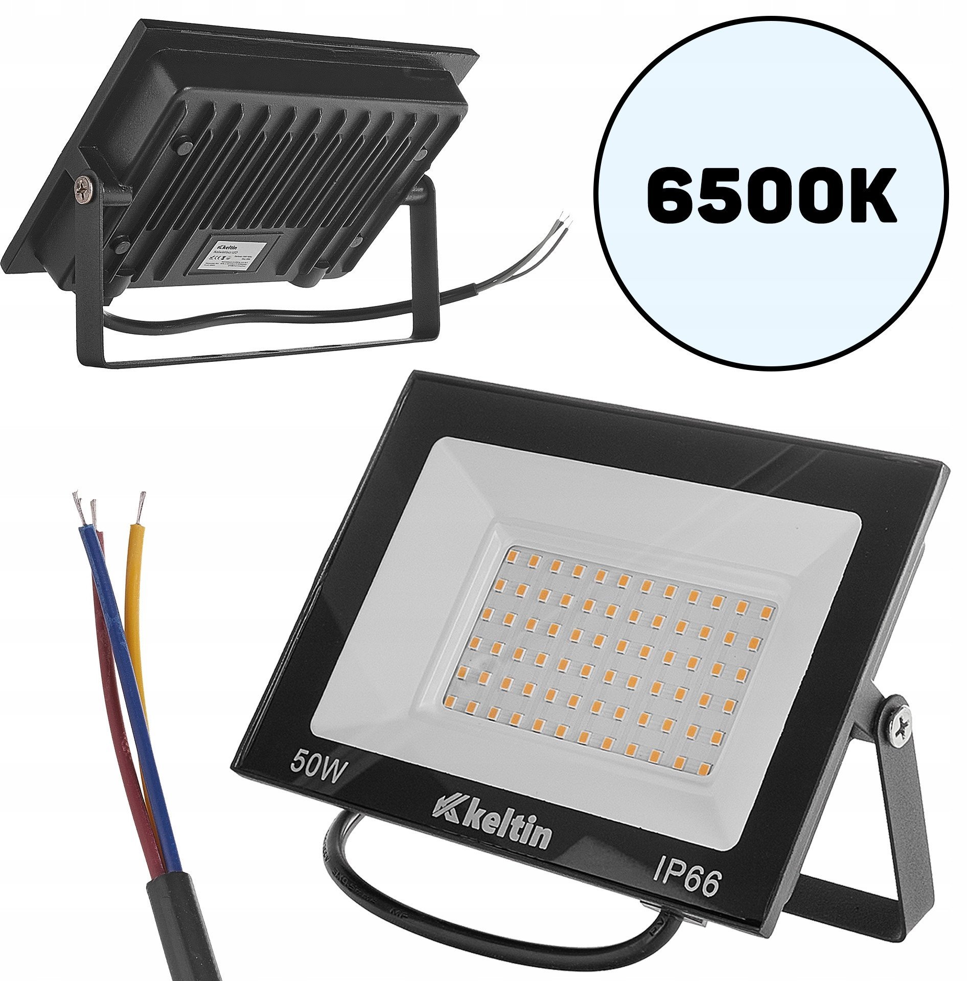 Naświetlacz LED 50W – barwa biała zimna 6500K (40/50)
