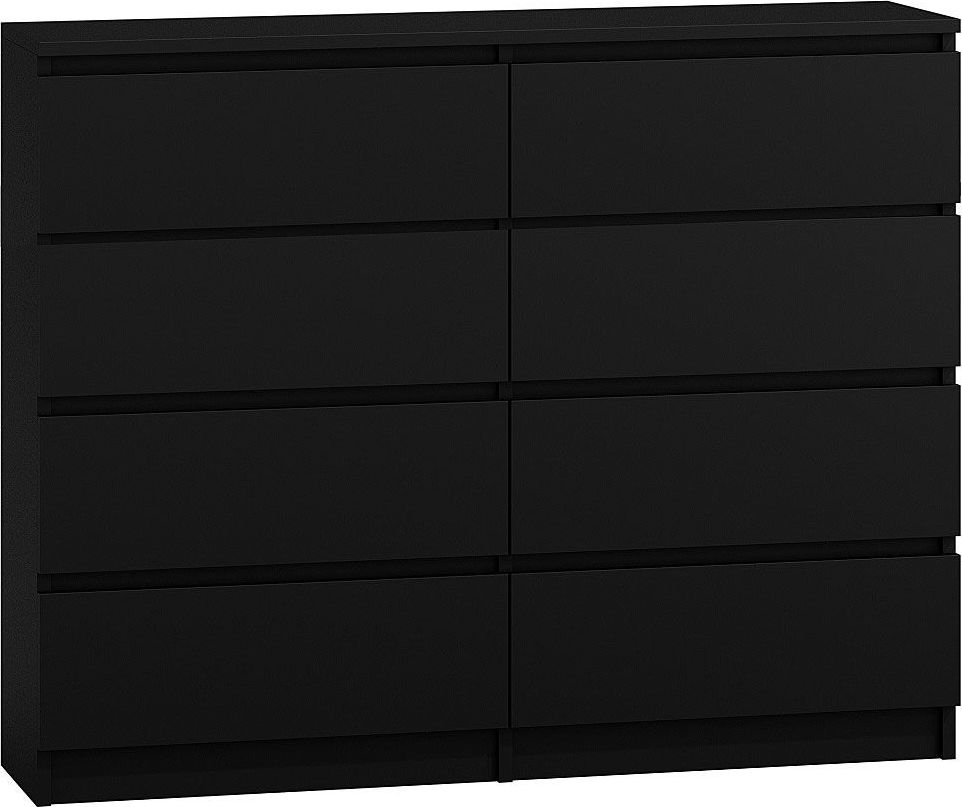 Elior Komoda Syntia 2X 140 cm - czarna