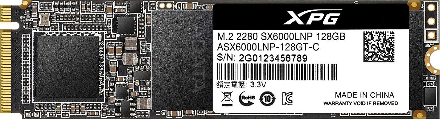 Dysk SSD ADATA XPG SX6000 Lite 128GB M.2 2280 PCI-E x4 Gen3 NVMe (ASX6000LNP-128GT-C)