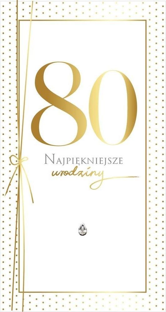 KUKARTKA Karnet PM-197 Urodziny 80