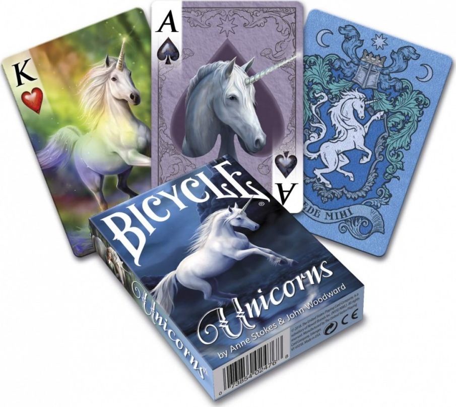 United States Playing Card Company Bicycle Anne Stokes Unicorns