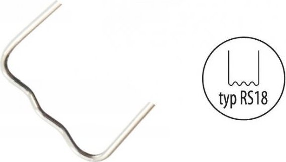 Dedra Zszywki do plastiku typ RS18, 0.8mm, mała fala,100szt