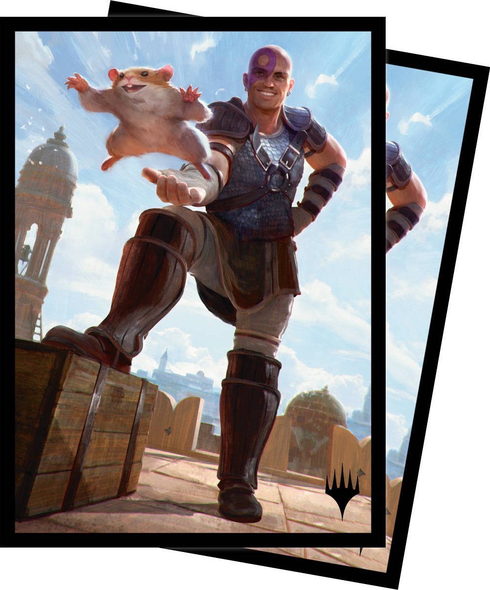 Ultra Pro Protektory koszulki Magic the Gathering MtG Battle for Baldurs Gate Commander Legends 100 sztuk Minsc & Boo, Timeless Heroes