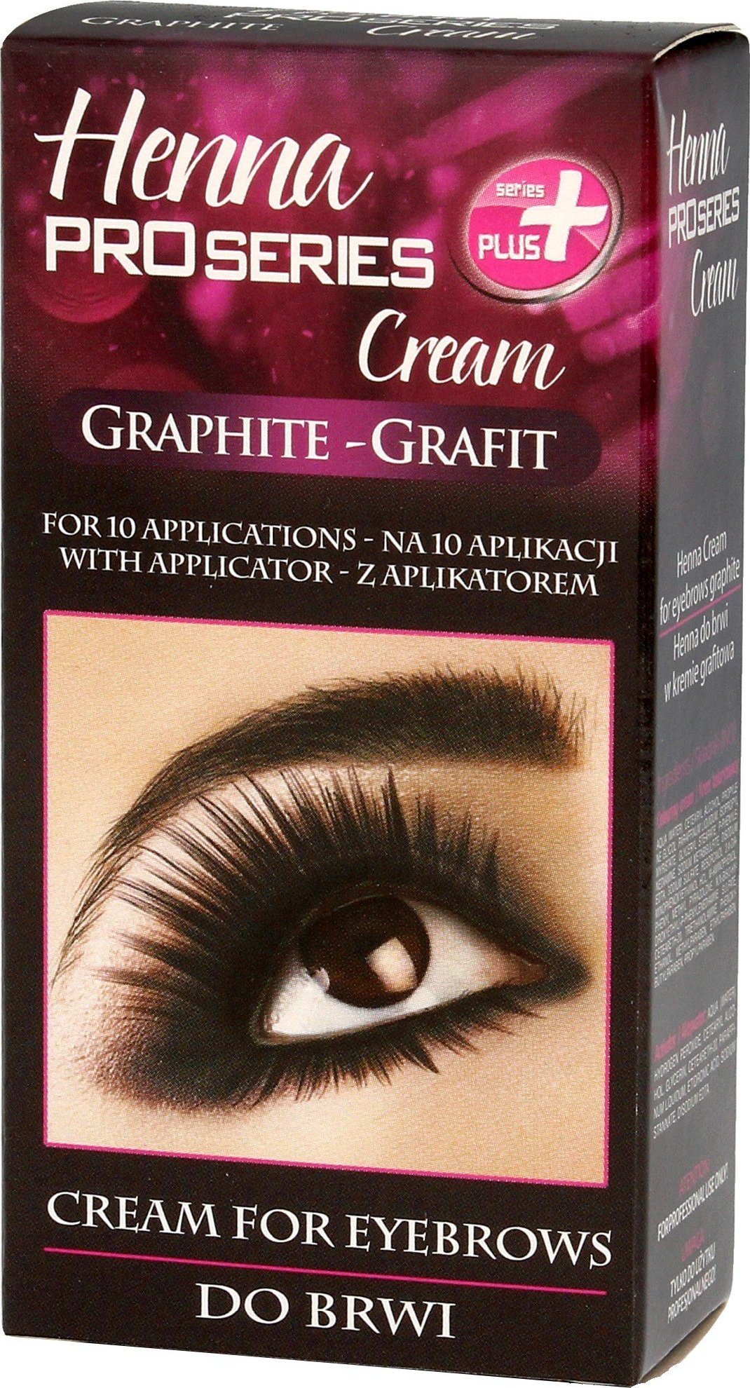 Verona Verona Henna do brwi kremowa Pro Series Creme - grafit 1op.