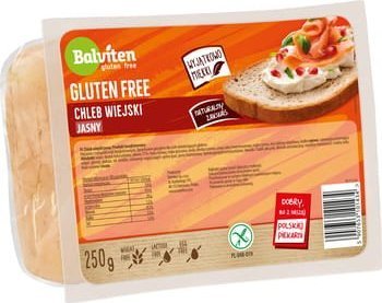 BALVITEN Balviten Chleb wiejski jasny bezglutenowy 250g.
