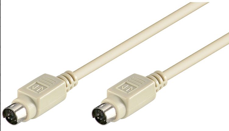 MicroConnect PS/2 - PS/2, 5m, Biały (VMT105C)