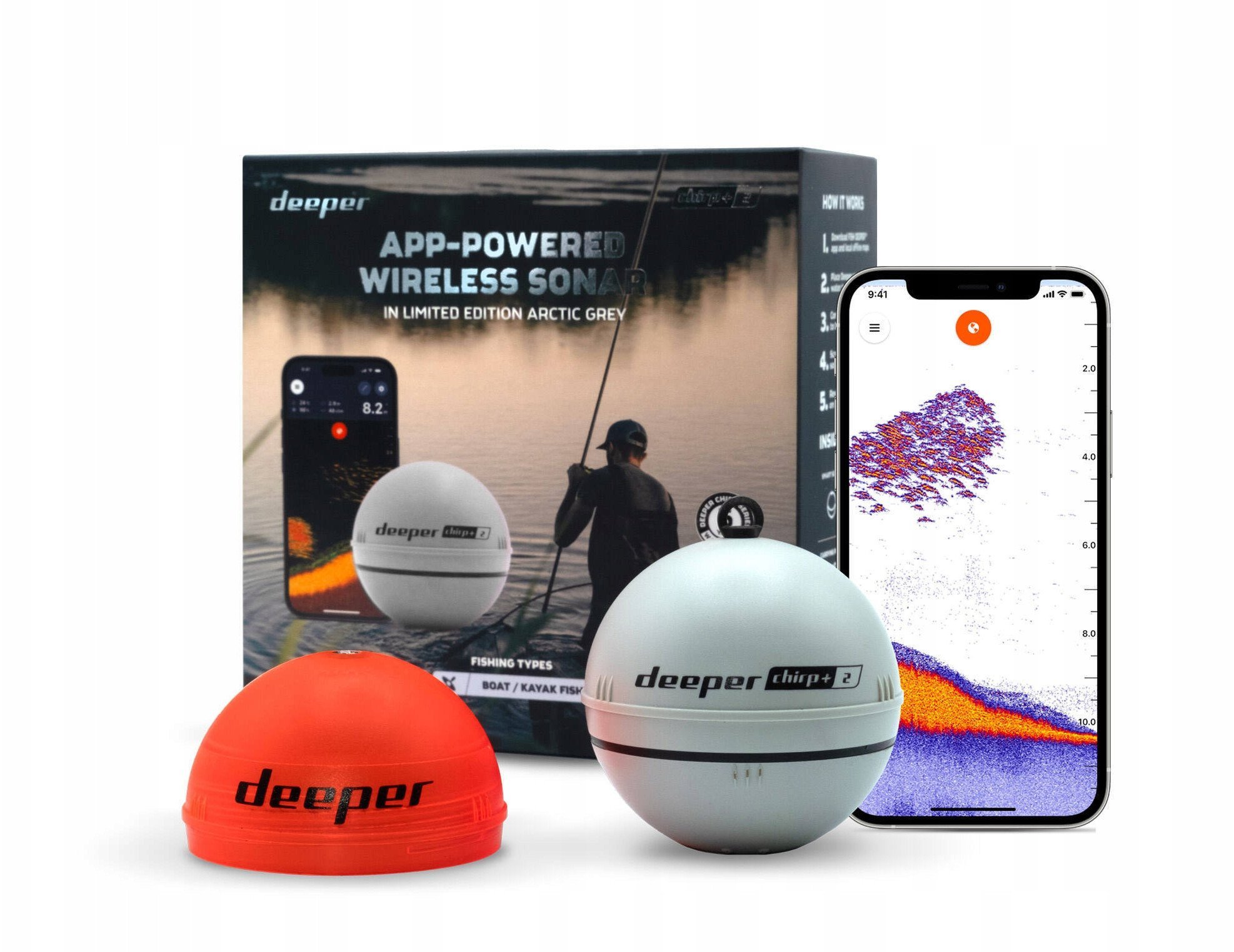 Echolotas Deeper Smart Sonar CHIRP+ 2.0