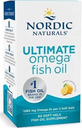Nordic naturals Nordic Naturals - Ultimate Omega, 1280mg, Cytryna, 60 kapsułek miękkich