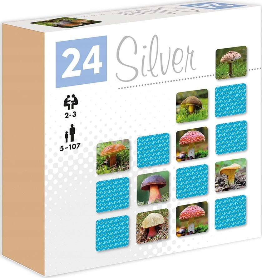Memosy Grzyby 24 Silver 28942