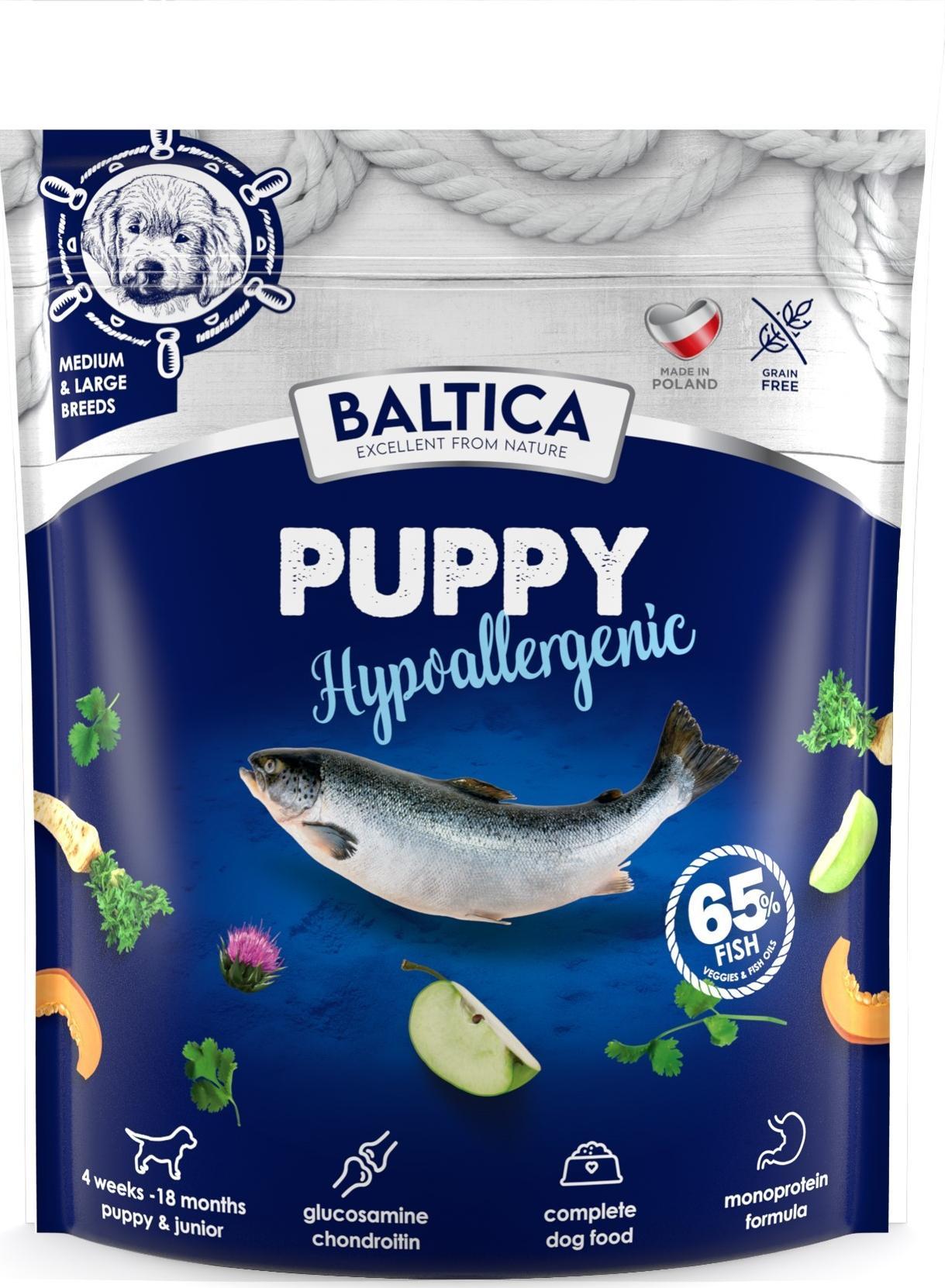 Baltica Karma dla szczeniaka Puppy Salmon Hypoallergenic 1kg Duże i Średnie rasy - Baltica