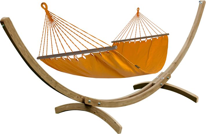 Koala Zestaw hamakowy KOALA: hamak HSL 304 ze stojakiem JUKATAN, Bird of Paradise Orange ZHSL304-JUK